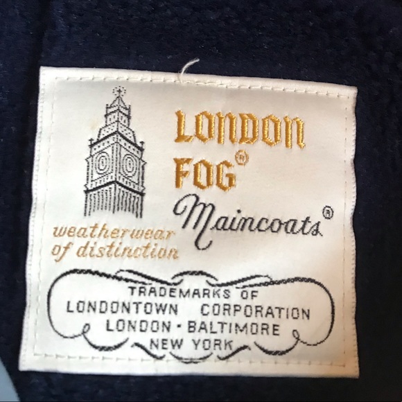 Sold Vtg London Fog Hooded Trench Coat Gray Belted - Picture 3 of 8